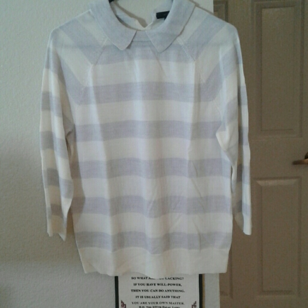 Lightweight sweater by J. Crew. It is 100% merino.